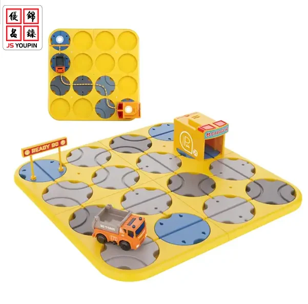 2023 educational toys Variable sound and light maze track diy bricks electric track maze game