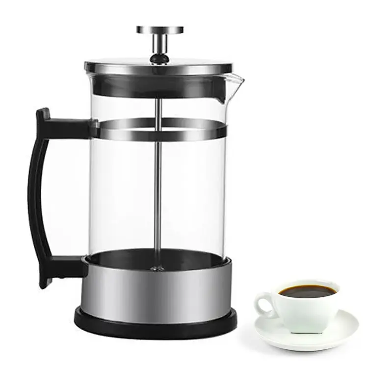 Portable Multifunctional High Borosilicate Glass Coffee Pot Heat Resistant French Press Coffee Maker