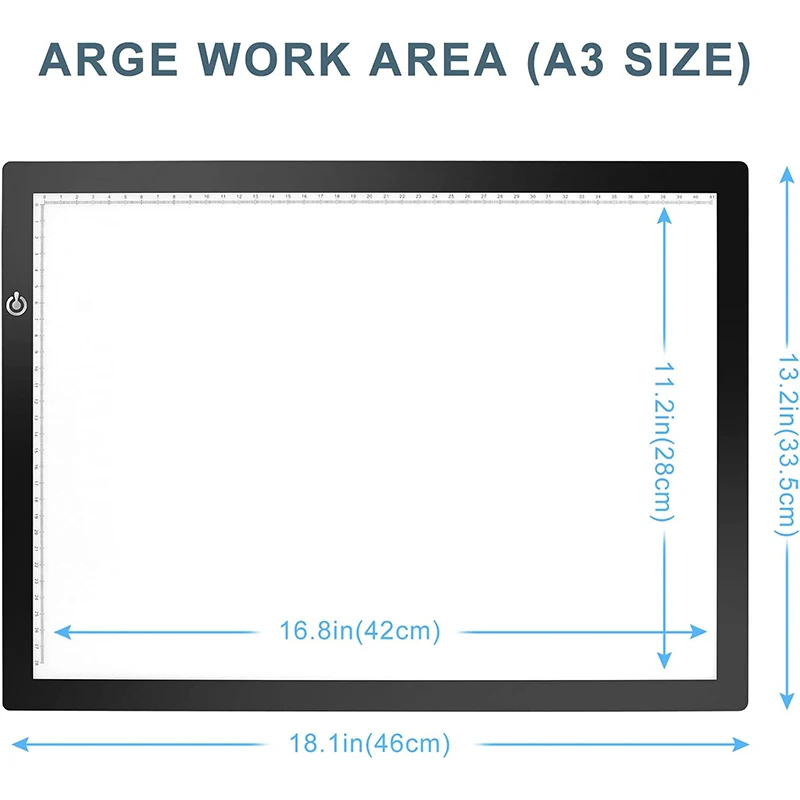 Portable LED Light Box Tracer USB Power Cable Brightness LED Tracing Light Pad for Artists Drawing