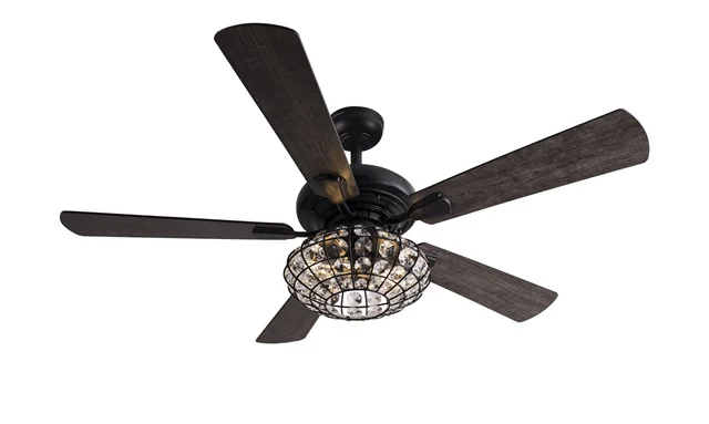 Retro Style Classic Hotel Antique Control Led Ceiling Fan With