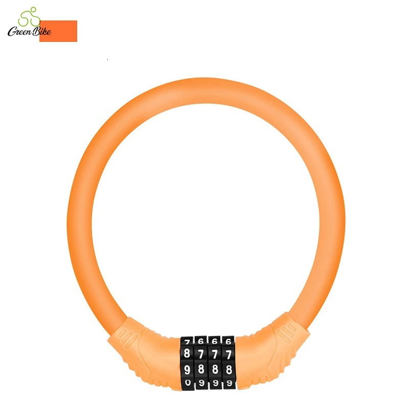 
colorful Factory sale various Fahrradalarm cheap bicycle cable lock 4 digit password bike cable bicycle sharing lock 