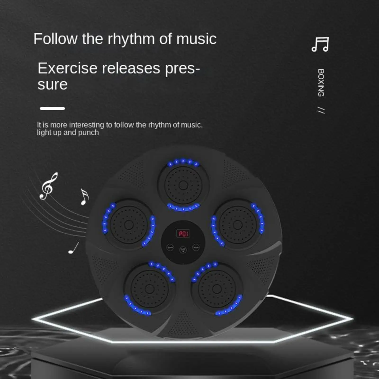 LED punching light effects boxing arcade machine bluetooth connectivity music boxing machine music electronic boxing machine