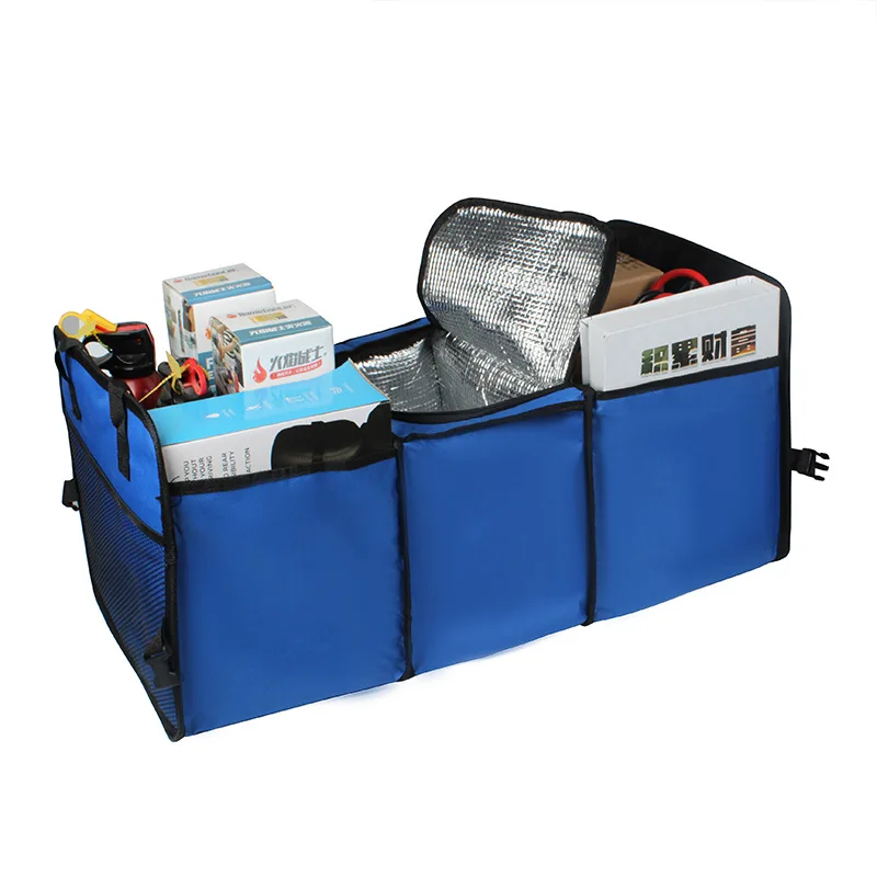 High Quality Material Made Car Boot Organiser Foldable Trunk Cooler Organizer Storage Boxes