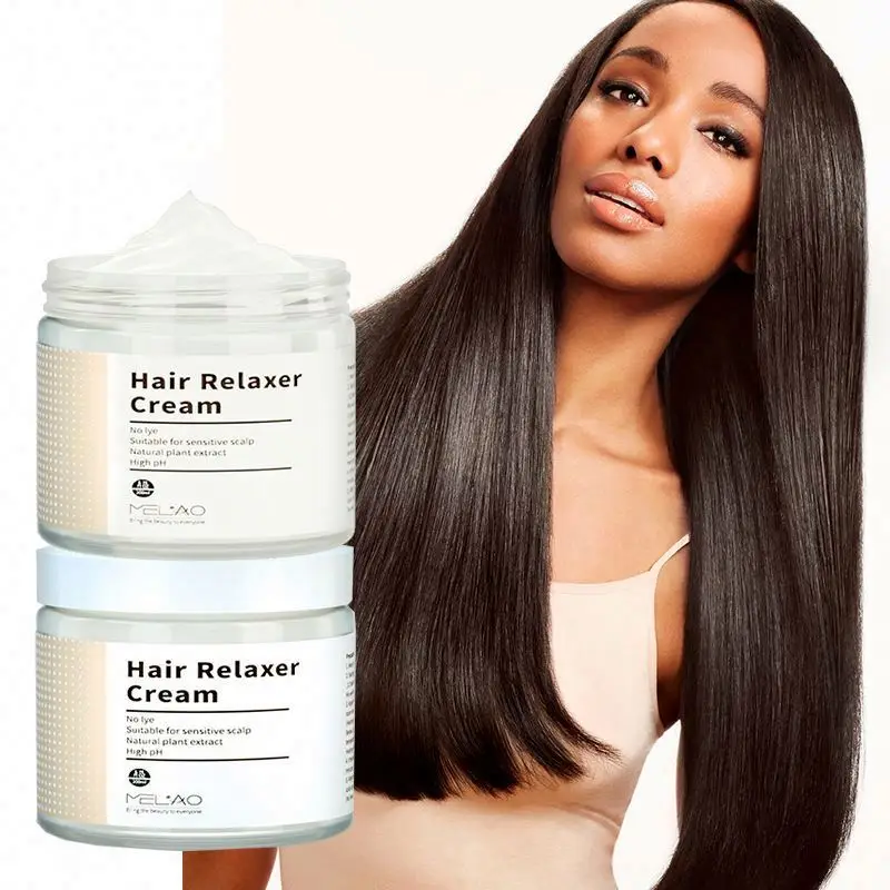 Styling Products Fluffy Moisturizing No-Lye Relaxer Relaxed Raw Hair Relaxers Cream With Protein And Dna Super