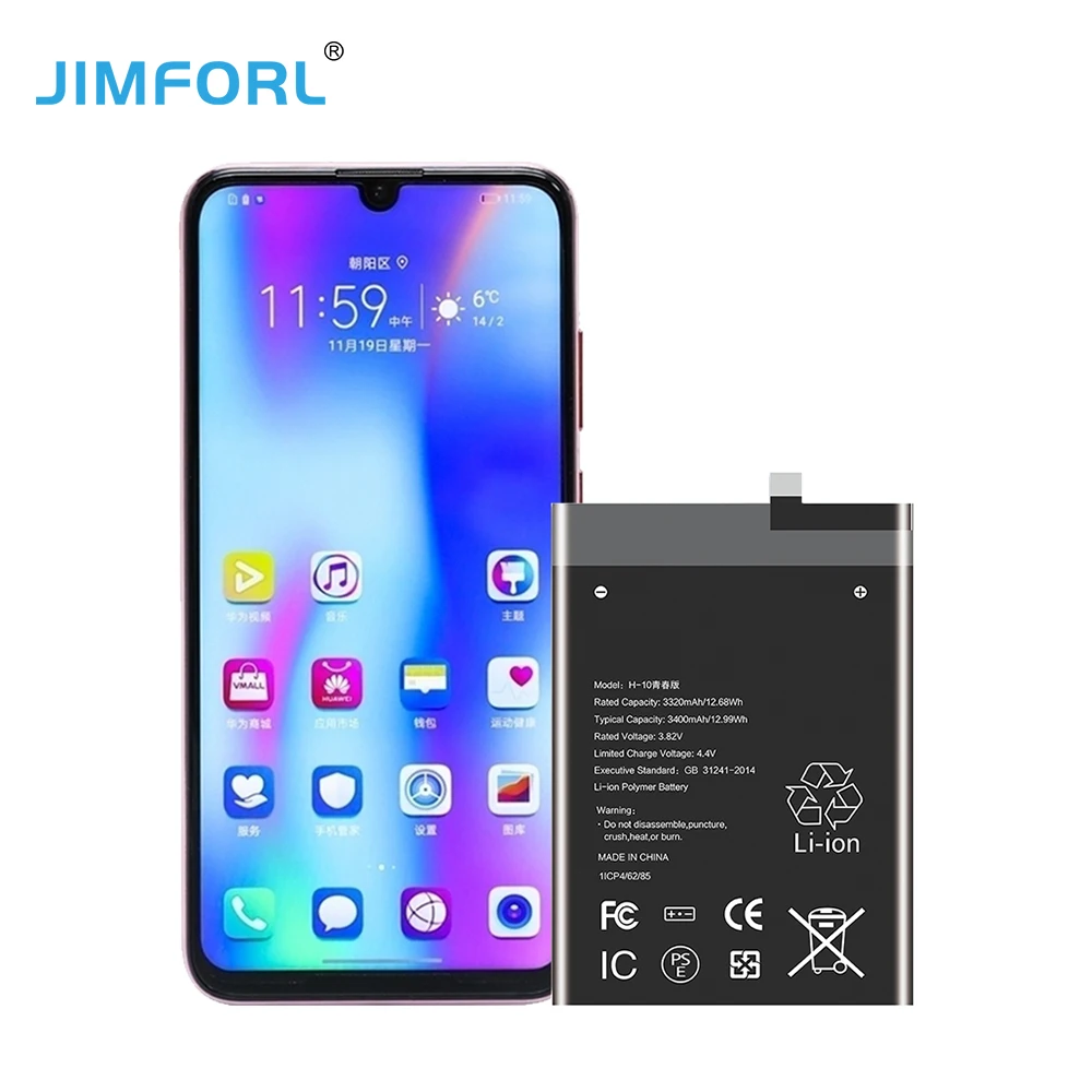 Оригинальный аккумулятор для мобильного телефона huawei nova 2i y6 y7 y8 y9 prime 2018