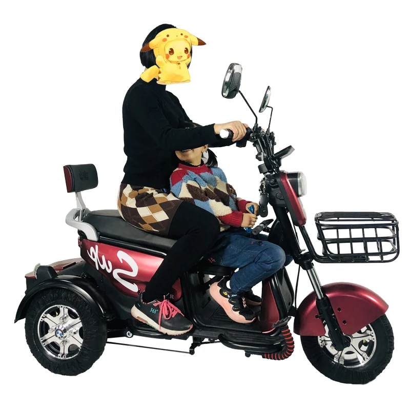 2021 cheap CE cool adults electric tricycle 48V 350W bike moped with pedal