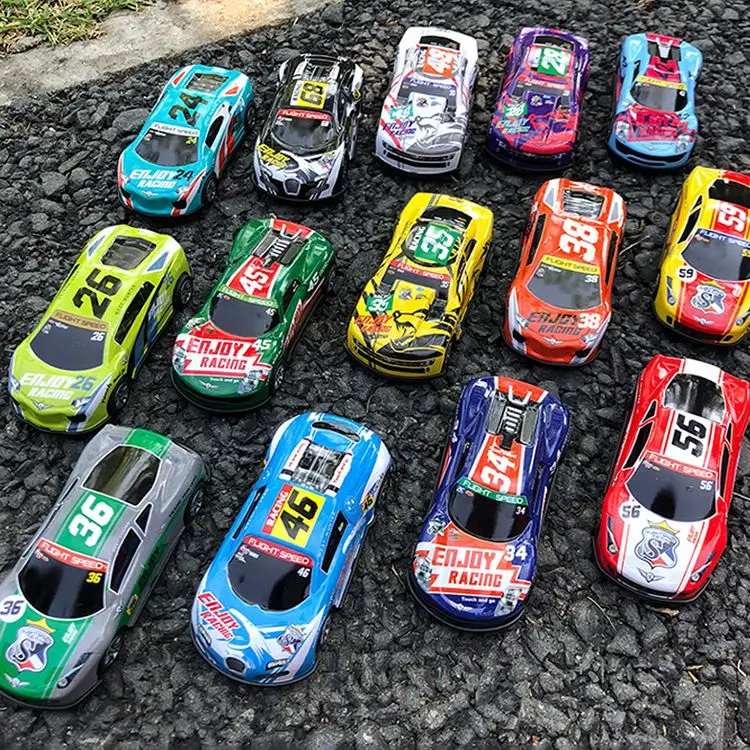 Manufacturer Supplier Kids Mini Metal Sliding Toy Car Racing Pull Back Die Cast Mini Metal Car Model