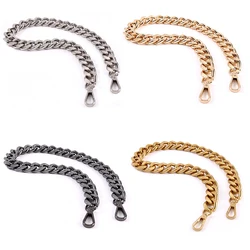 DIY wholesale Iron Flat Chain Handbag Chain Accessories Wallet Shoulder Strap Replacement with Metal buckle