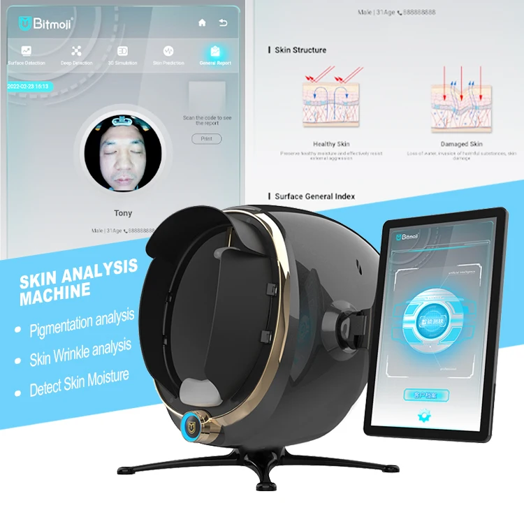 Aesthetics Equipment 2022 Professional 3d Facial Scanner Skin Analyzer Facial Skin Scanner Skin Detector