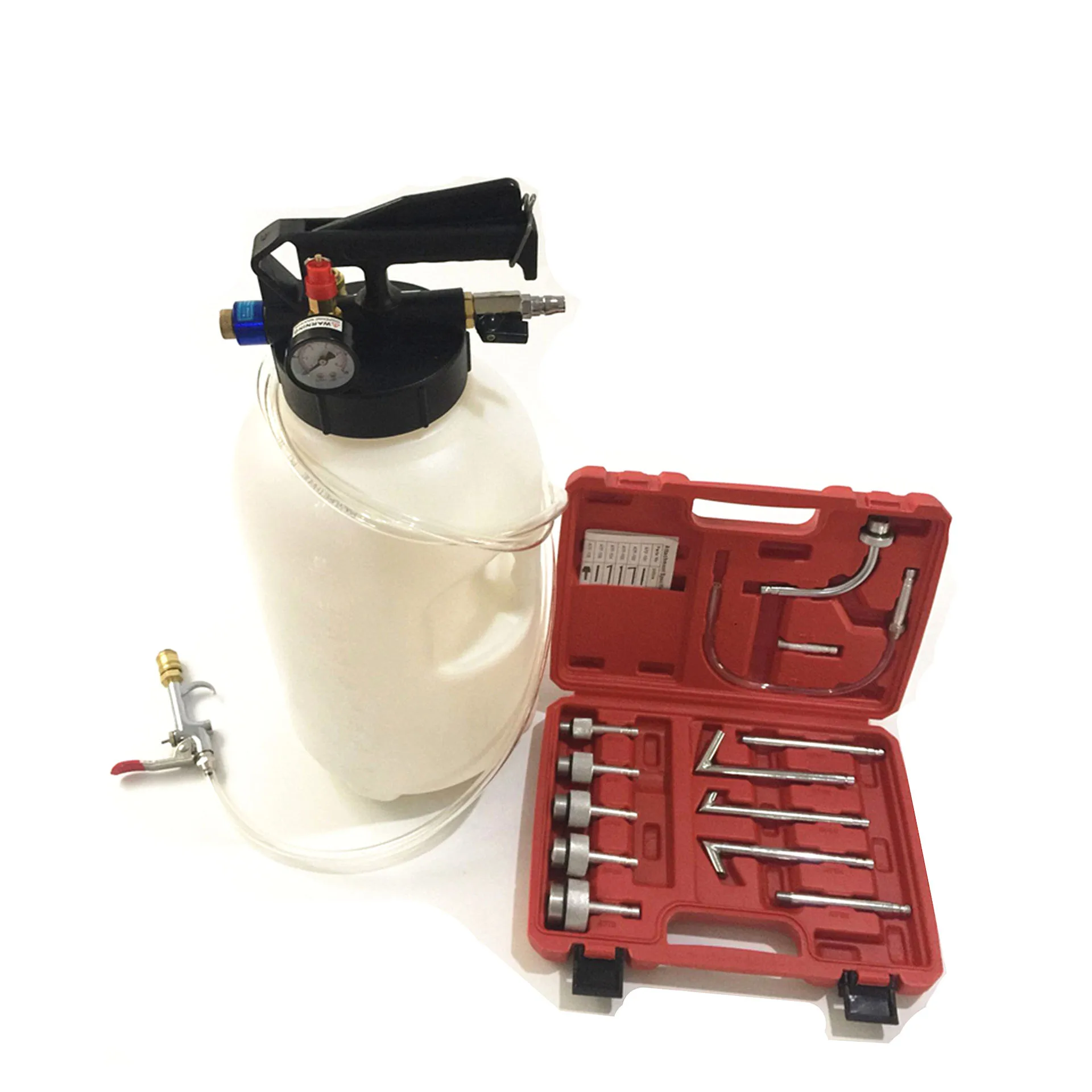 10L Pneumatic Air Engine Transmission Gear ATF Oil Filling Tool Fluid Extractor Dispenser Refill Pump Tool Kit With Adapters