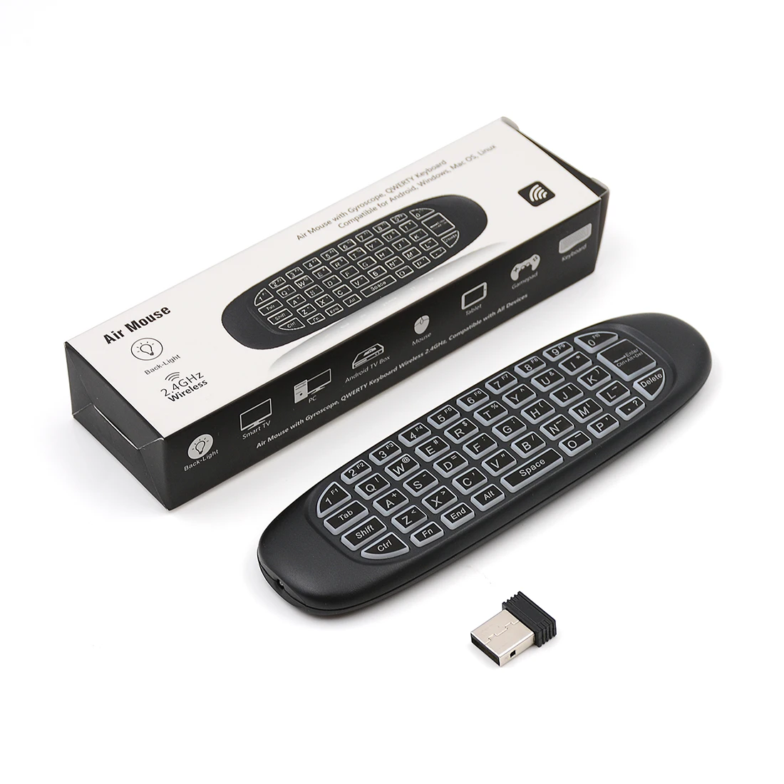 Shizhou Tech C120 Air Mouse Support 2.4G Keyboard Remote Control Wireless Rechargeable Air Mouse For Smart TV