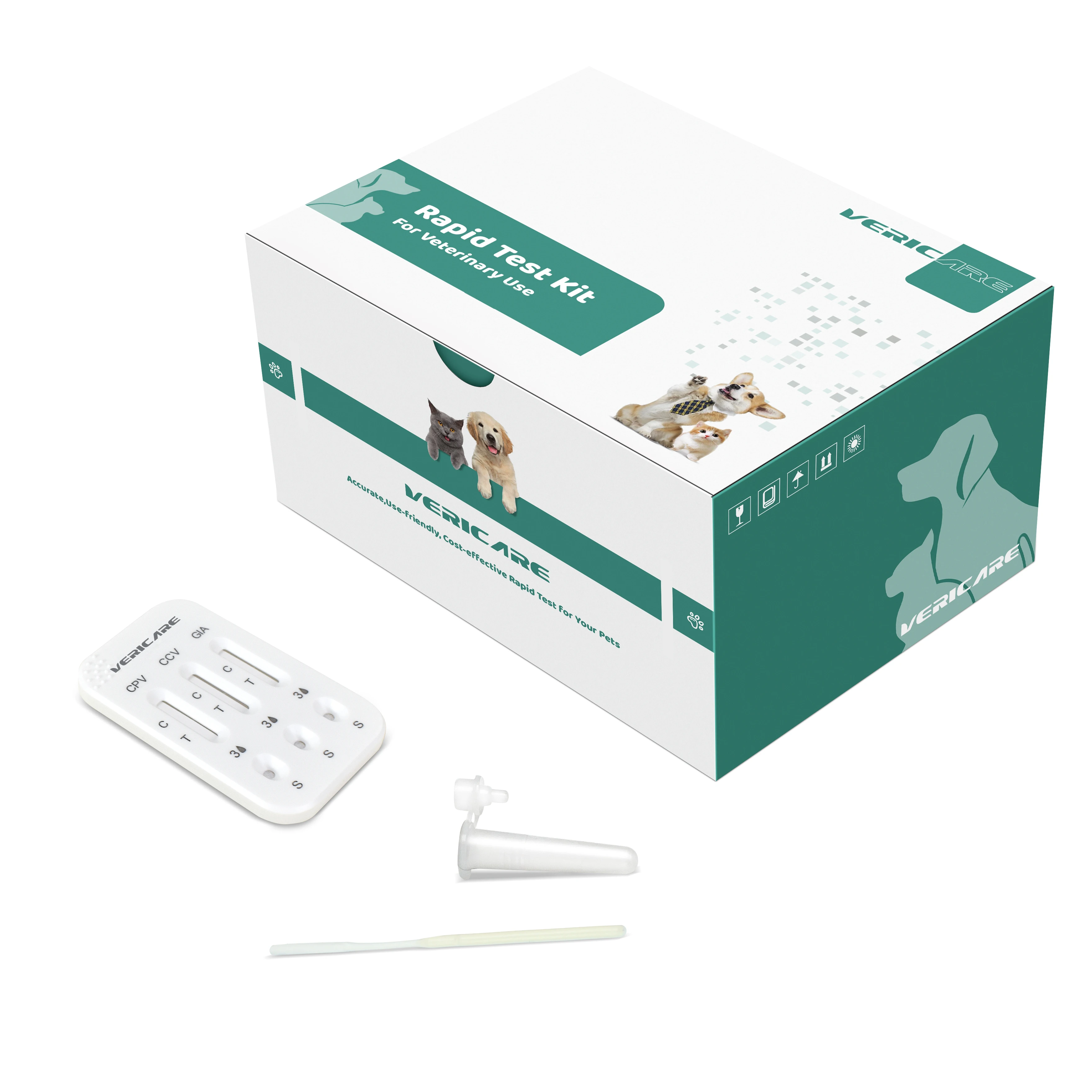3 in 1 Combo Test CPV-CCV-Giardia Veterinary Rapid Test Kit  cpv test kit