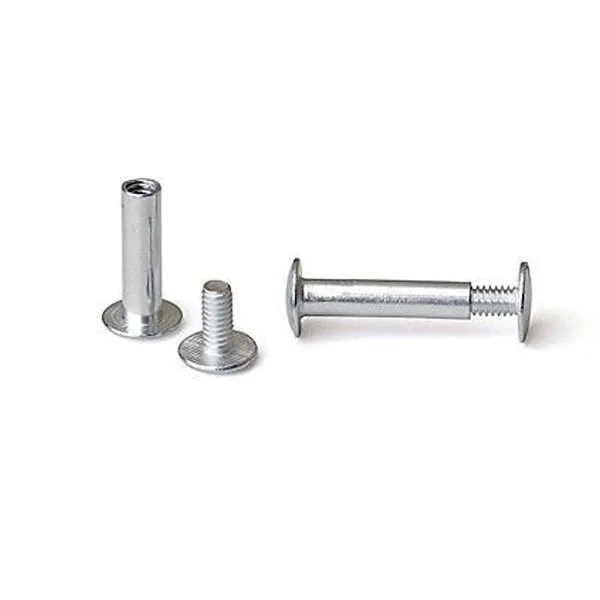 Chicago Screw Black/Silver/Gold/Rose Gold Solid Brass Screw For Leather Belt Male Female Chicago Book Binding Flat Screw 8/10mm