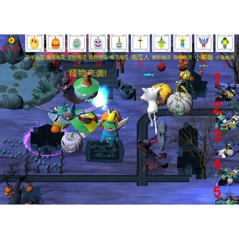 AR interactive Halloween decoration indoor Halloween masks projection screen indoor projection equipment