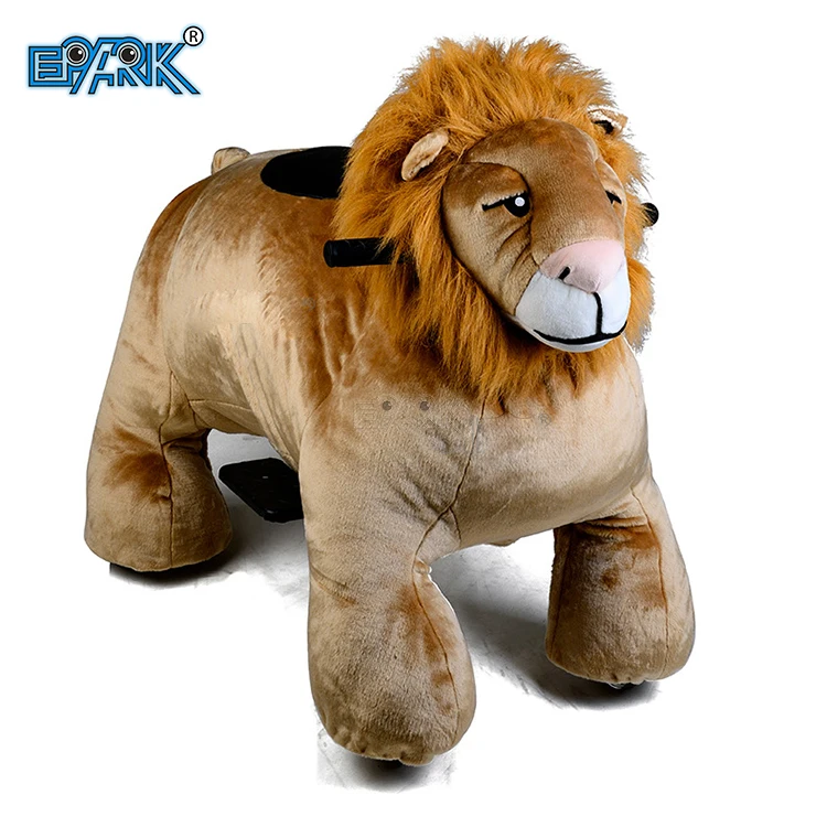 Amusement Park Coin Operated Kiddie Ride Large Remote Control Motorize Plush Riding Equipment