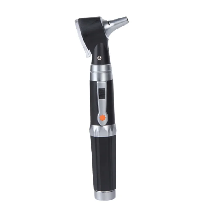 Fiber and portable otoscope integrated diagnostic system