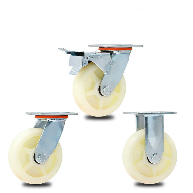 PH208 Professional Manufacturer Industrial PA Caster 5 inch Swivel Trolley Caster Wheels Factory Sale Nylon Castor