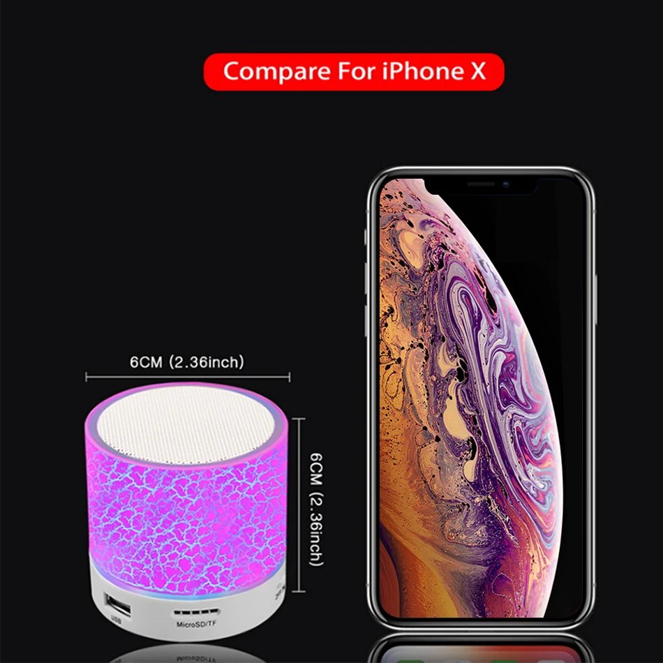 Speaker Wireless Sound Super Bass Portable Colorful Waterproof Party mini ipx7 Music A9 Speakers