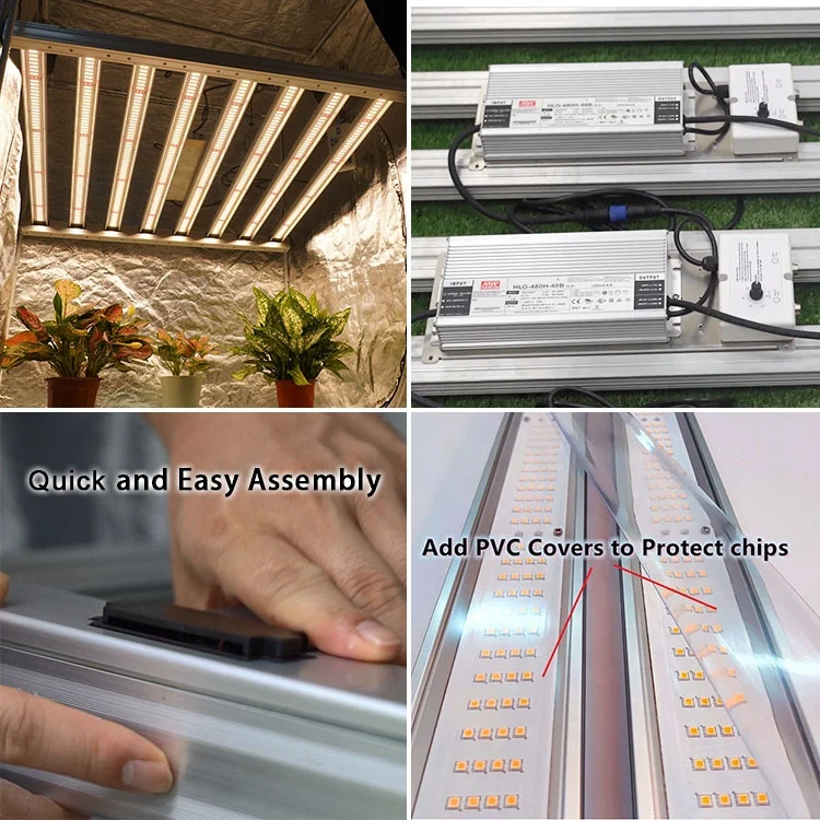 Meiju 2021 A8 720w 645w Hydroponic Grow Light Full Spect Led Grow Light Strip Fixture Horticulture Samsung Grow Light High PPFD