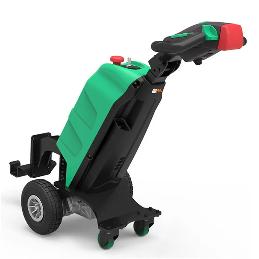 Light duty 1ton Automatic Walking Type Electric Tow Tractor With Ce Certificate