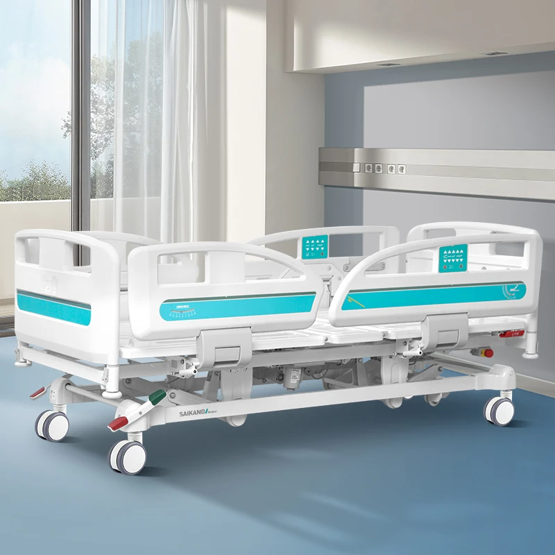 Y8t Healthward Multifunction Patient Used Hospital Bed Price Clinic Metal Foldable Adjustable Electric Medical ICU Bed