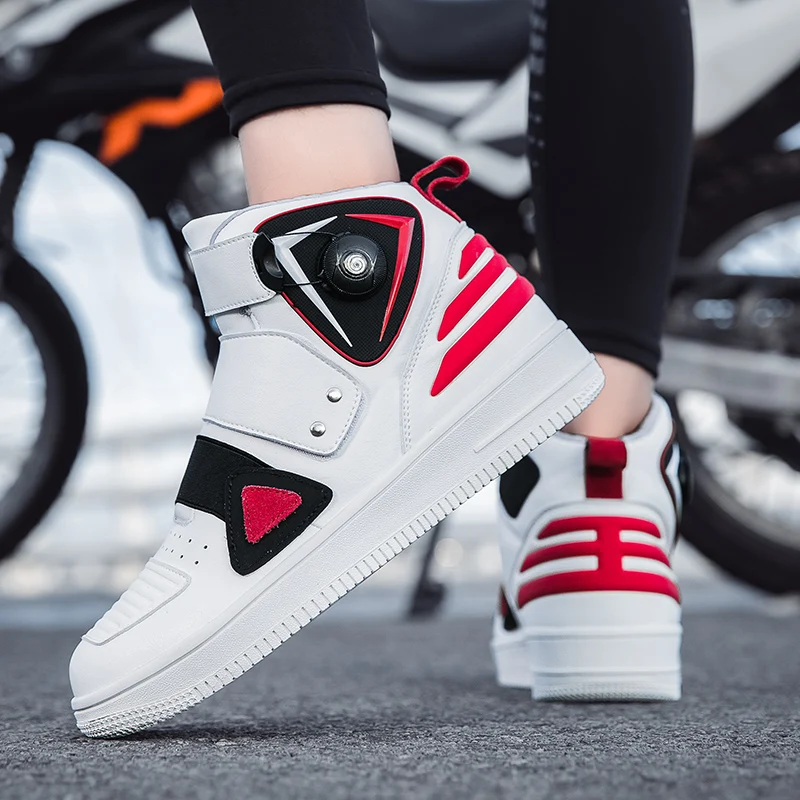 Latest Style professional Cycling Road Motorcycle Microfiber Leather Non-slip Protective Motorbike Boots