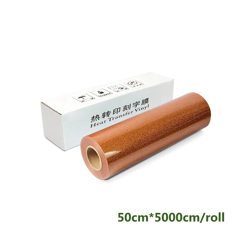 Free sample in stock design press iron on htv pu vynil rolls glitter heat transfer vinyl sheet for cricut clothing logo