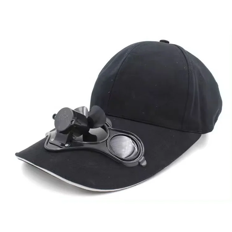 Peaked Cap Hat Summer Baseball Hat with Solar Powered Fan Cooling Fan Cap for Camping Traveling Outdoor hats with fan