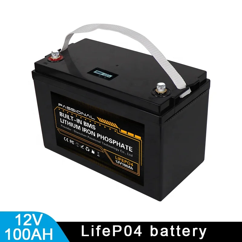 Battery 12v 100Ah Lithium Iron Phosphate Battery Pack Substitute Lead Acid Battery Waterproof for Energy Storage Golf Cart RV
