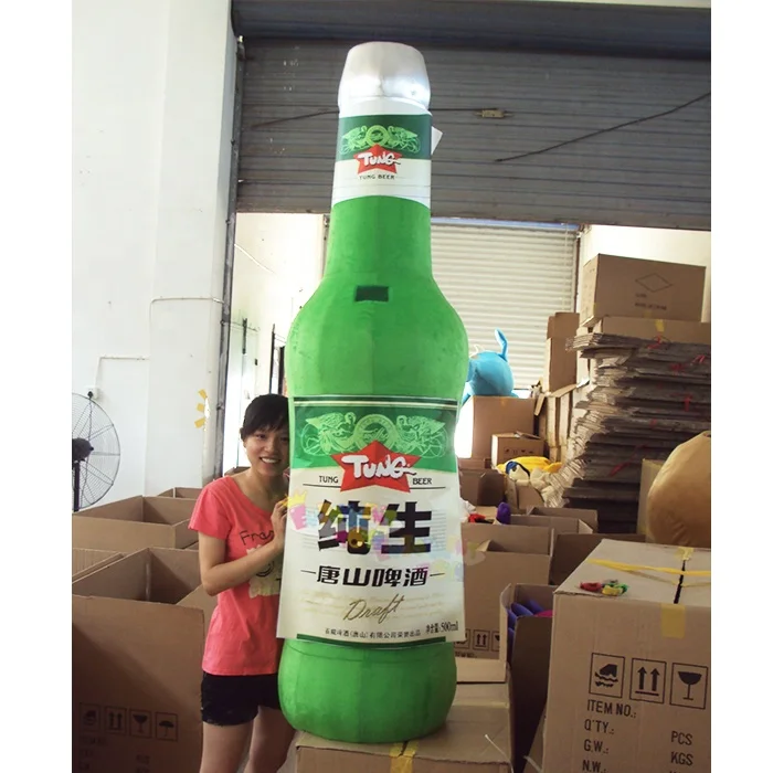 High quality CE OEM adult  beer bottle mascot costume for event advertising