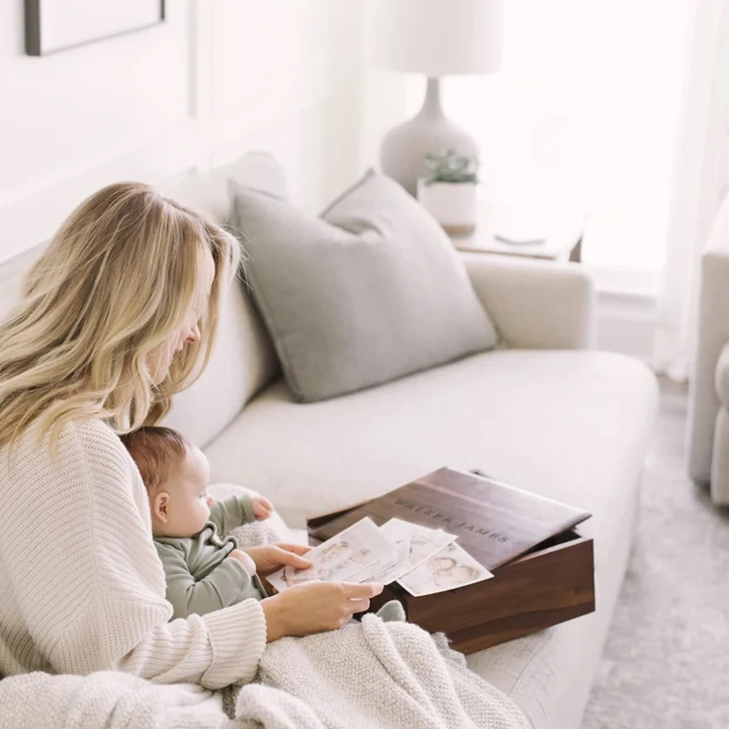 Vietnam unfinished wholesale wooden luxury box with sliding lid wooden photo boxes small wooden box as modern house decor