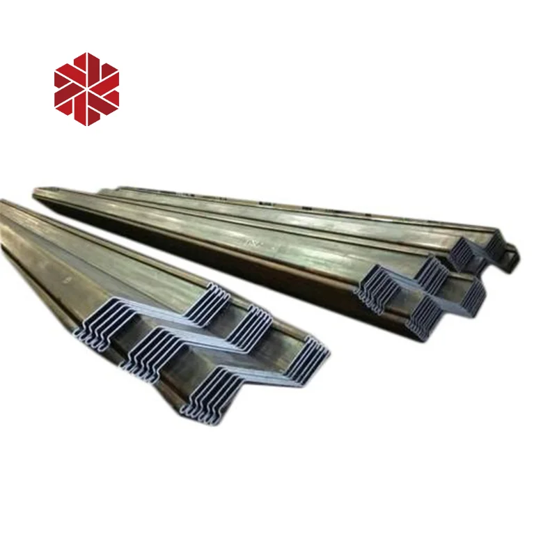 Z Style Sheet Piling Type 2 Gu7n A36 Q235b Hot Rolled Carbon Plate Steel Sheet Pile
