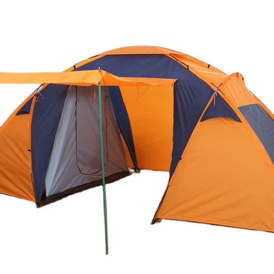 Tour 2 rooms 1 living room multi-person tent outdoor camping folding tent sun tent