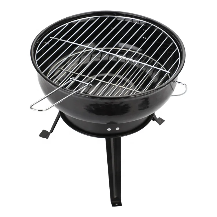 Hot Sale Foldable Family Barbecue Outdoor Camping Porcelain Enamel Black Bbq Grills Outdoor