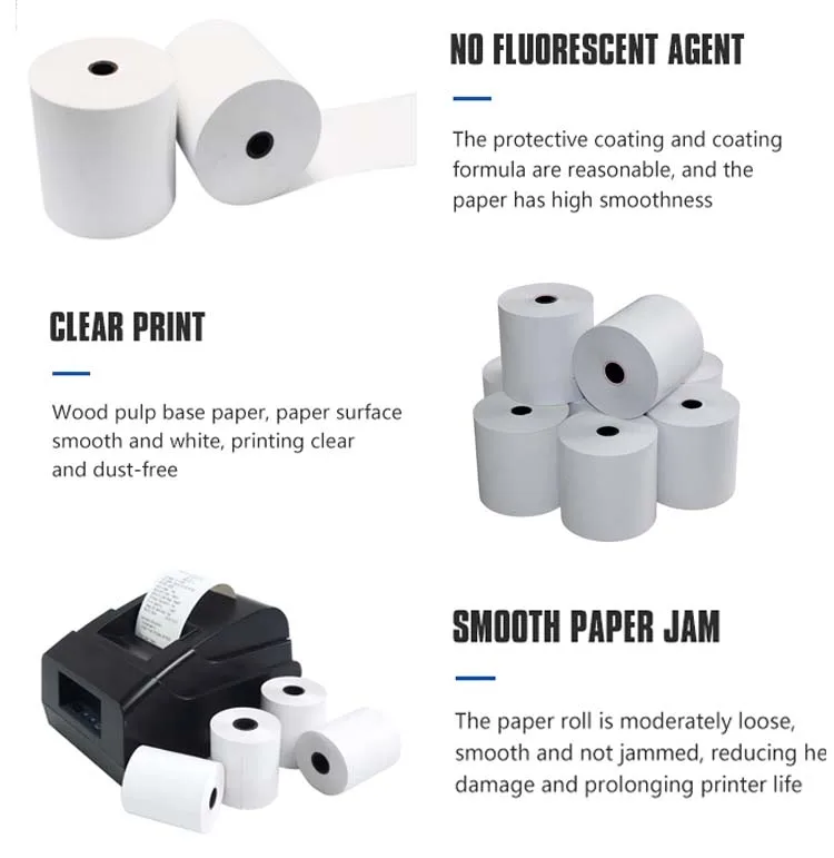 80*80mm Cash Register 57x40 Thermal Paper Pos Roll for machine