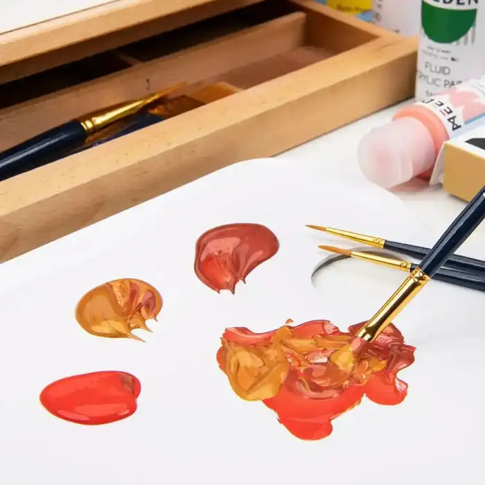 MEEDEN Private Label Art Paint Brush Set for Watercolor Oil Gouache Acrylic Painting