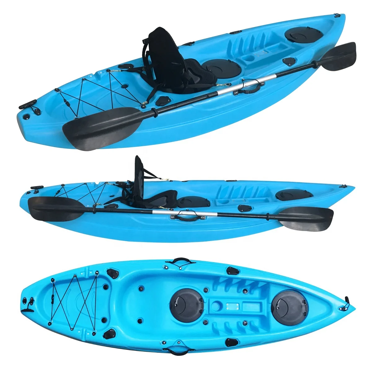 Vicking 9ft Single Person Sit On Top Kayak, Fishing Kayak Pedal Drive, Kayak Sit In