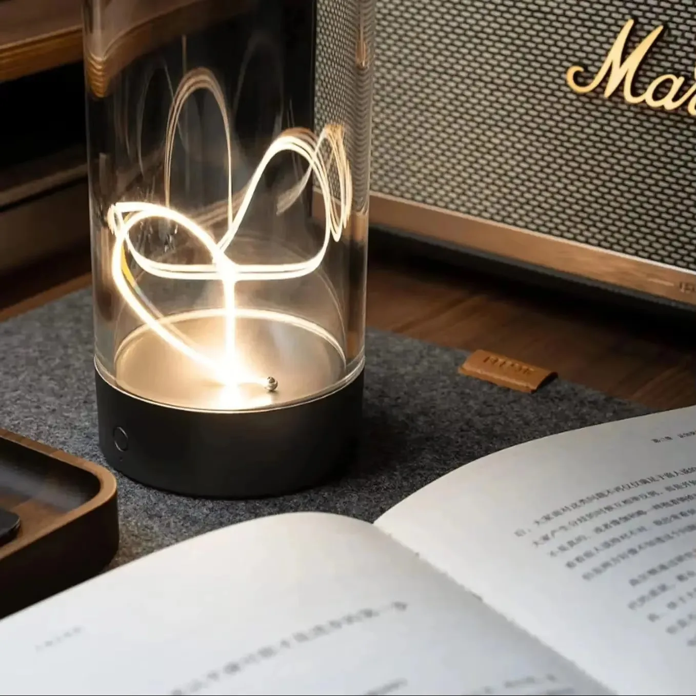 Minimalist Cordless Desk Lamp Nightstand Lights Touch Dimmable Quantum Wire Atmosphere Magnet Led Night Light