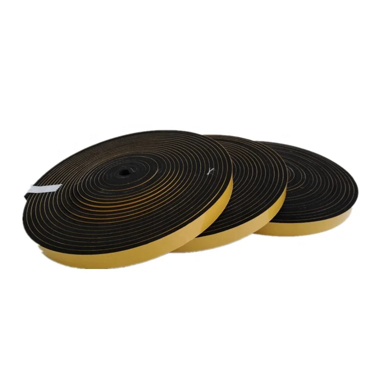 Fire retardant closed cell neoprene draught tape foam gasket strips foam seal insulation strip roll