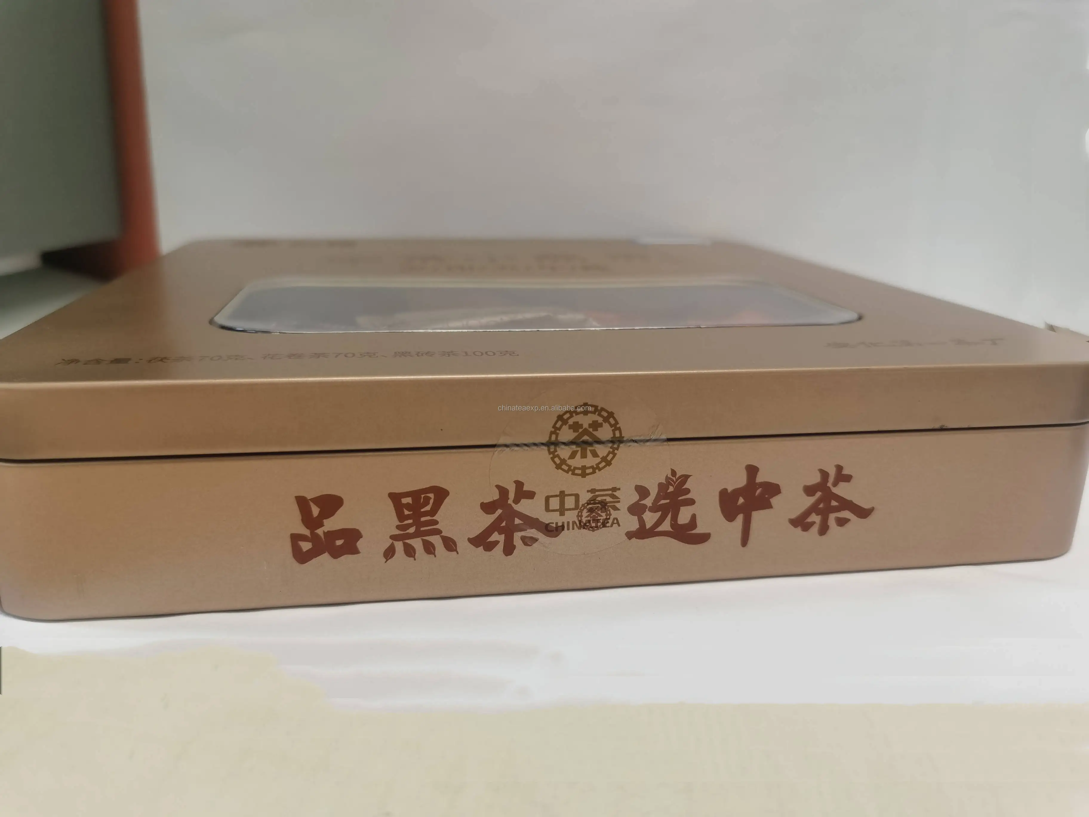Высокое качество 240 г в коробке Китайский Темный чай Hunan Golden Flower Cha HN31