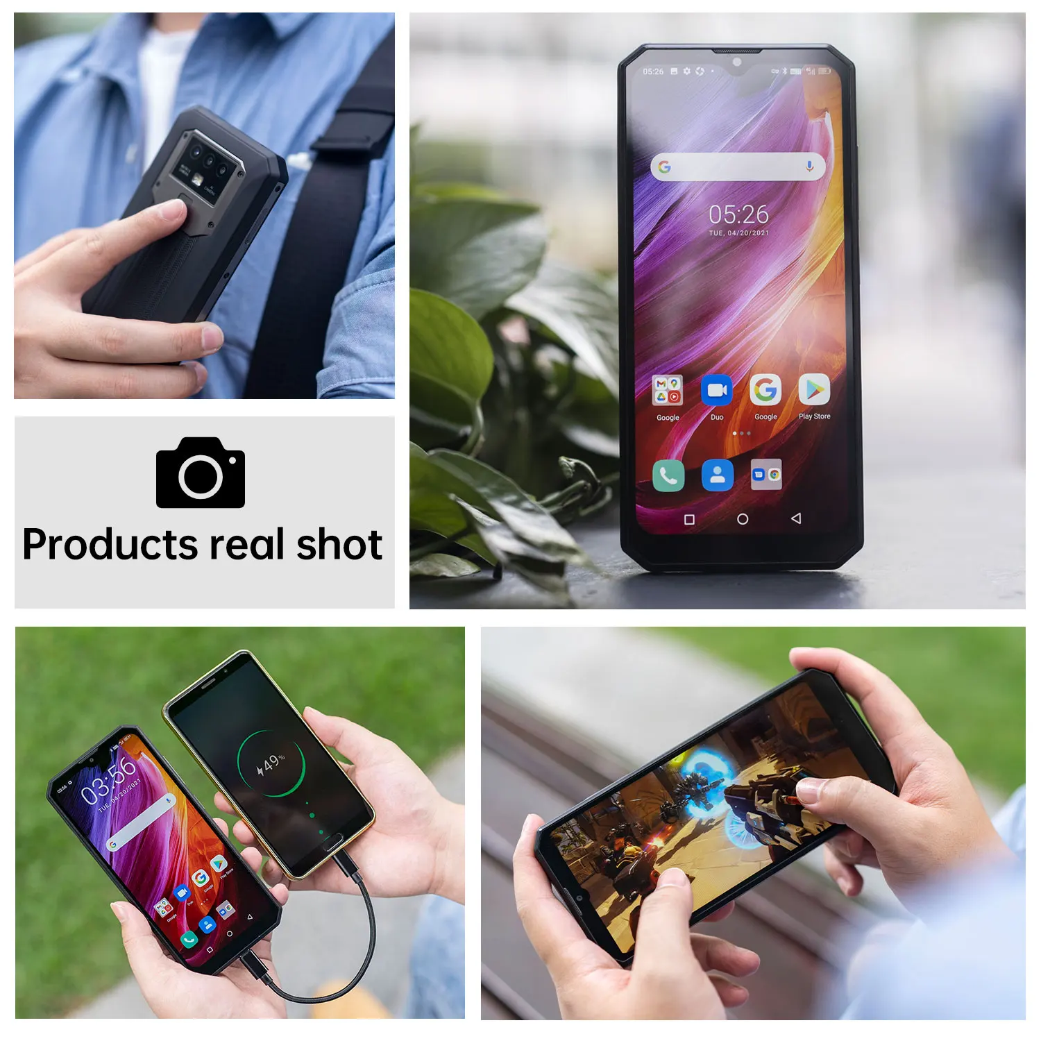 Смартфон OUKITEL K15 Pro 10000 мАч 6 52 дюйма + 128 ГБ 8 ядер 8/48 МП Android 11 NFC