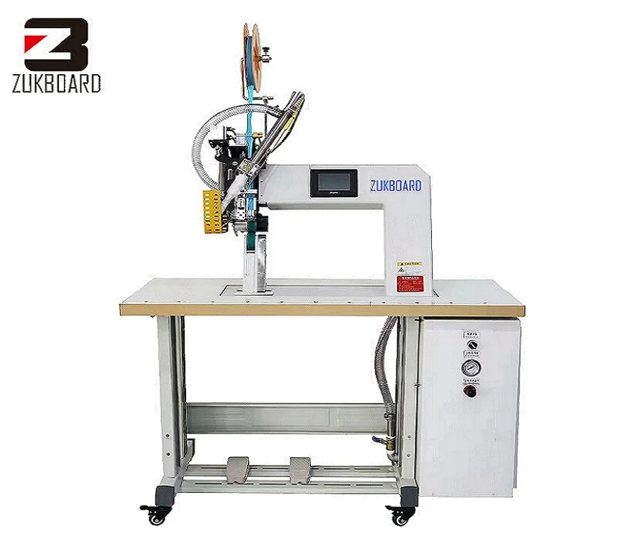 High quality hot air seam sealing sewing machine protective cloth making machine