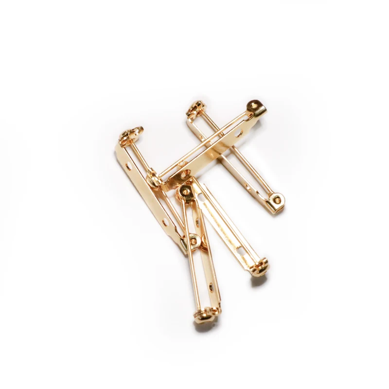 Factory Supply Golden Lock Brooch Back Pin