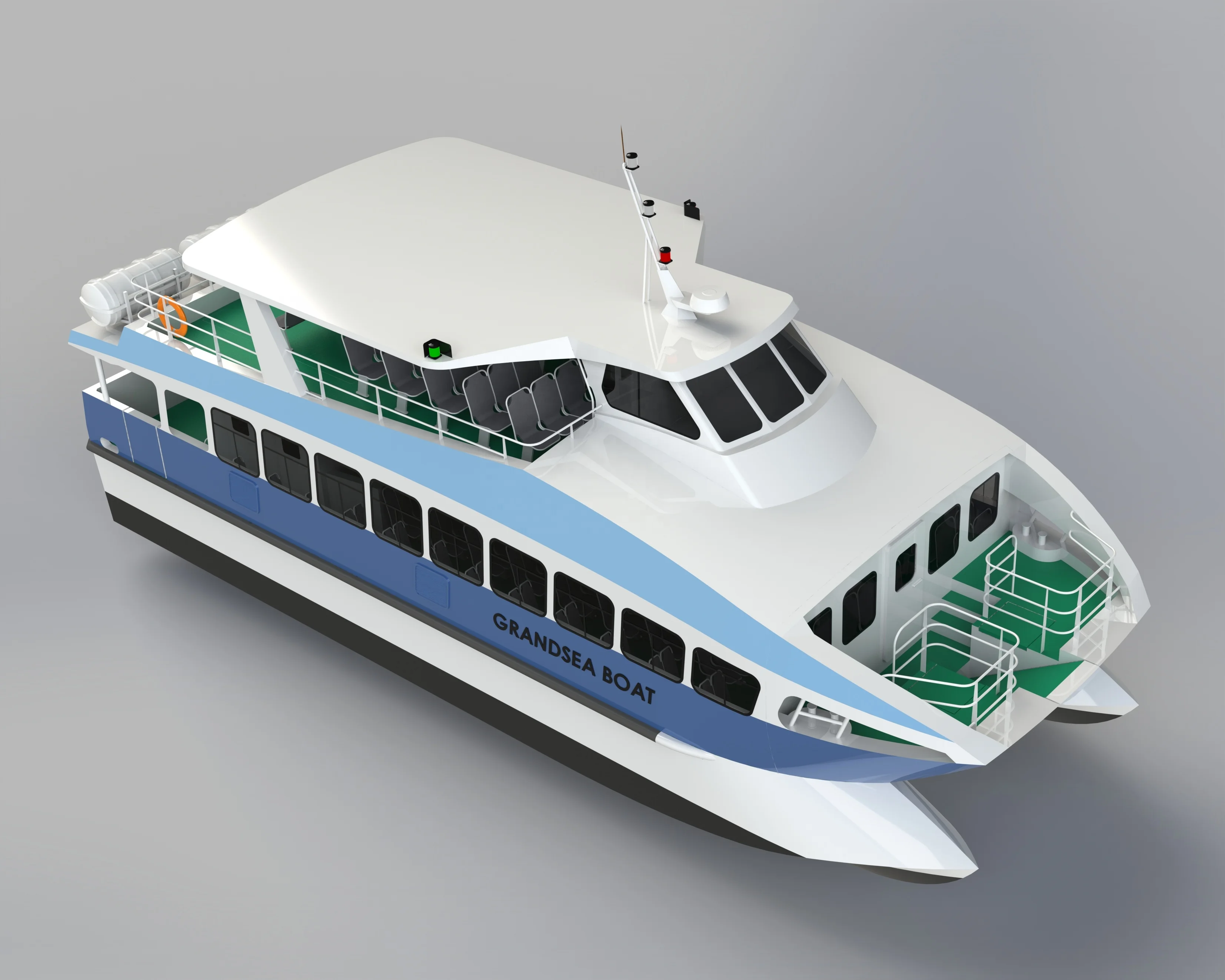 Grandsea длина 17 м/56ft сплав корабль катамаран пассажирское судно паром для продажи