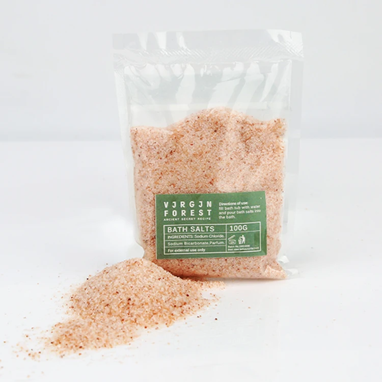 OEM Wholesale Private Label Herbal Crystal Vegan Natural Rose Lavender Organic Dead Sea Bath Salt with Flowers