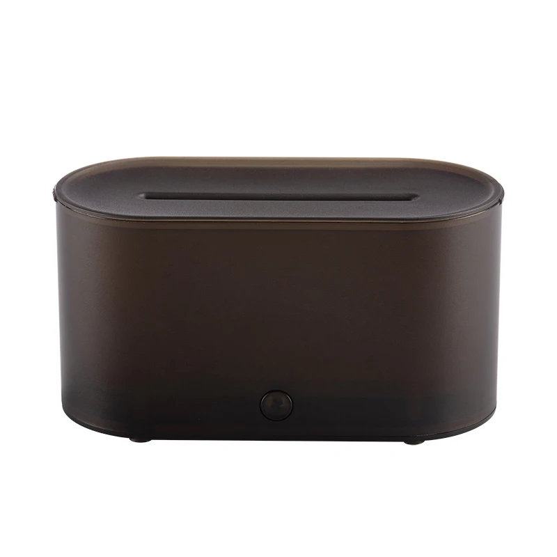 USB Crack 3D Simulation Flame Humidifier Home Office Desktop Ultrasonic Atomization Diffuser with Light