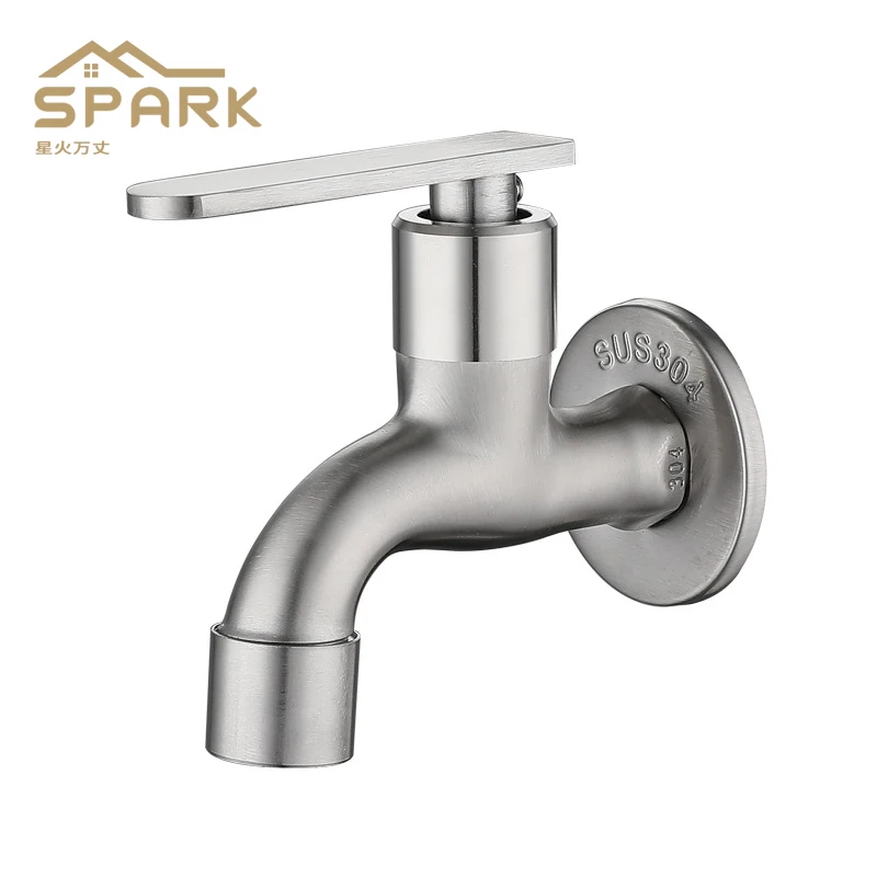 Stainless steel faucet OEM engineering external washing machine faucet