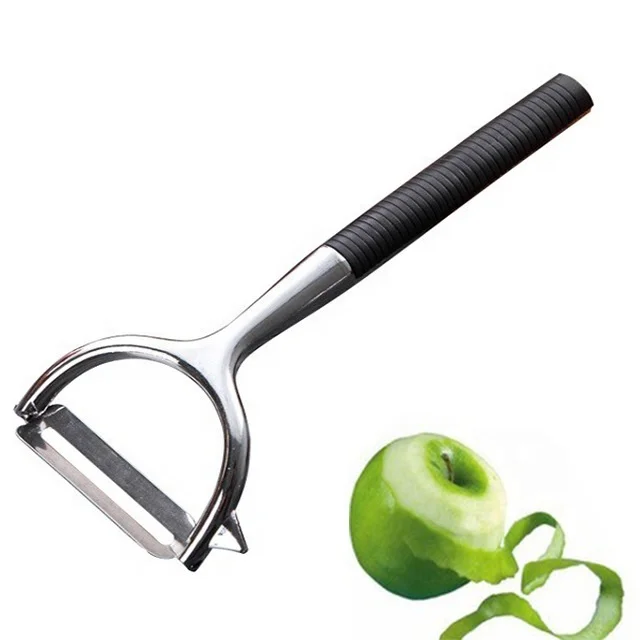 durable zinc alloy Y peeler vegetable fruit peeler with non slip handle quick manual avocado potato peeler