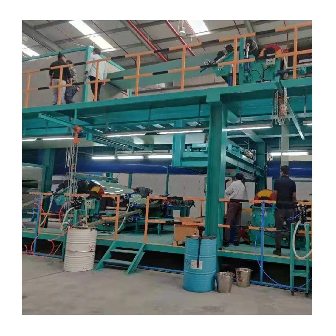 Steel color coating line with bright colorful coated equipment for sale