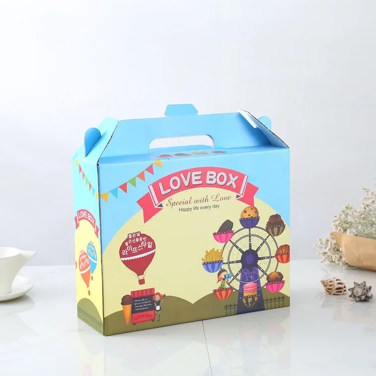 Wholesale Custom Food Grade Snack Fried Chicken Box Takeaway Packaging Box Fast Food Deliver Box